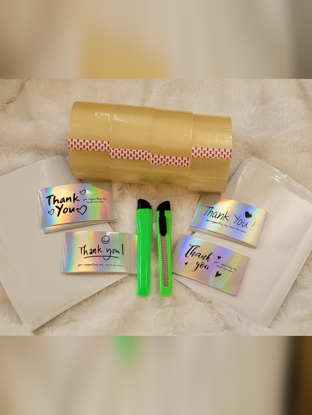 Sophie's Resellers Bundle-Tape, Cutters, Package Pouches & Thank You Cards - Picture 2 of 4